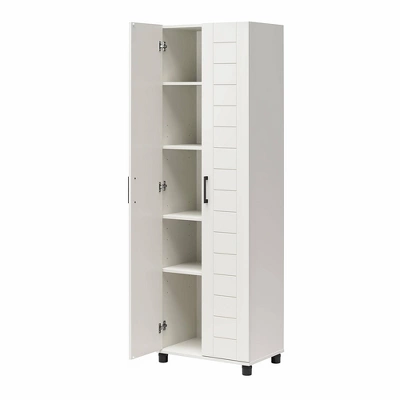 Portford 24" Wide 2 Door Shiplap Cabinet White - Room & Joy - Image 3