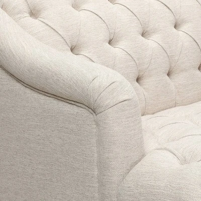 Adelia Contemporary Tufted Sofa Beige - Christopher Knight Home - Image 7