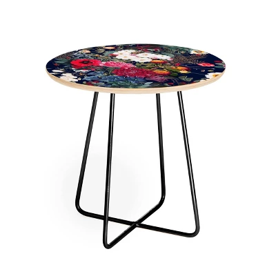 Burcu Korkmazyurek Midnight Garden VI Side Round Table - Deny Designs - Image 4