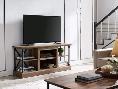 HearthPro Sheffield Media Console In Driftwood - SP6592-OM