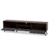 Naoki Wood TV Stand For TVs Up To 75" Gray/Walnut - Baxton Studio