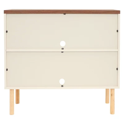 Sunnydaze Decor Sunnydaze Indoor Mid-Century Modern 2-Door Accent Buffet Cabinet With Shelves - Image 2