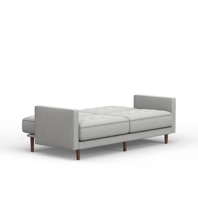 Glenwillow Home 81.5" Mies Upholstered Square Arm Convertible Sleeper Sofa In MCM Vintage Design - Image 6