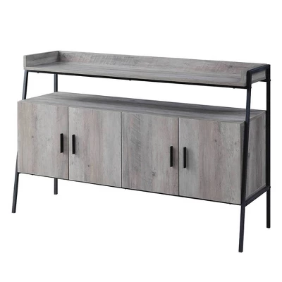 52" Samiya TV Stand For TVs Up To 50" Gray Oak/Black Finish - Acme Furniture