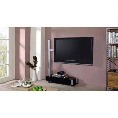 Symphony TV Stand For TVs Up To 75" Silver/Black - Proman Products