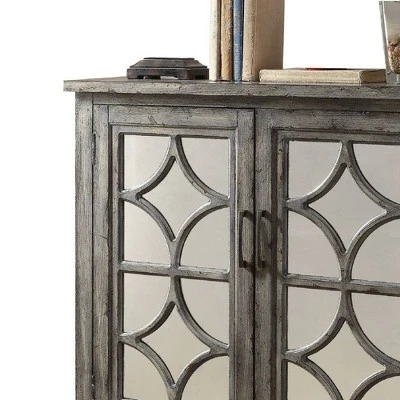 Velika Accent Table Weathered Gray - Acme Furniture - Image 3