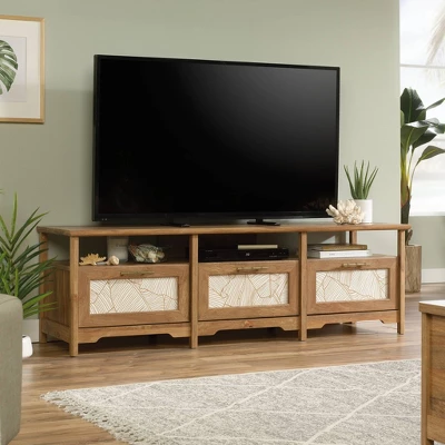 Coral Cape Sindoori TV Stand For TVs Up To 70" Light Brown - Sauder