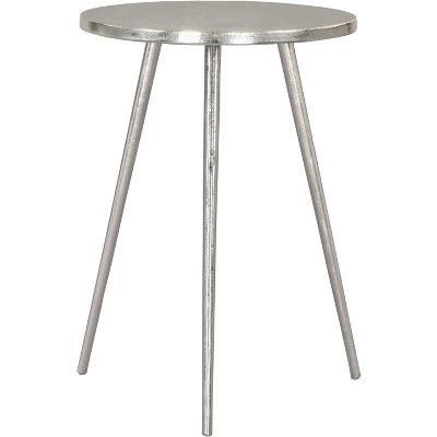 Kane Side Table Aluminum Silver - ZM Home