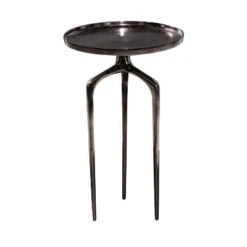 Contemporary Metal Tripod Accent Table - Olivia & May
