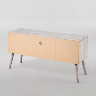 Chandelle 2pc Mid-Century Entertainment Center Set Gray Oak - Christopher Knight Home - Image 3