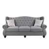 86" Hannes Sofa Gray Fabric - Acme Furniture