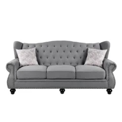 86" Hannes Sofa Gray Fabric - Acme Furniture