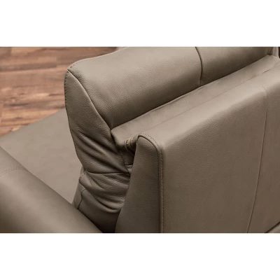 Marley Leather Power Recliner Sofa Loveseat With Power Headrests Beige - Abbyson Living - Image 12