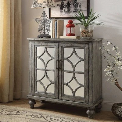 Velika Accent Table Weathered Gray - Acme Furniture - Image 7
