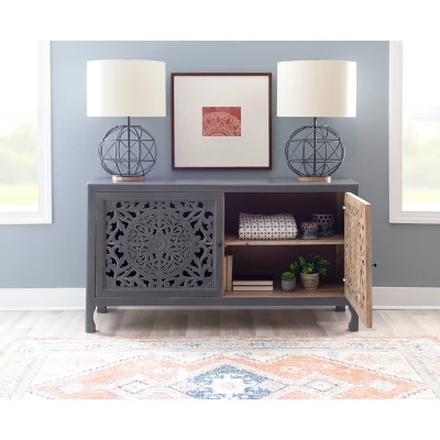 Heady 2 Door Carved Cabinet - Powell Company - Image 10