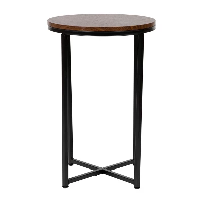 Merrick Lane End Table With Round Cross Brace Frame - Image 13
