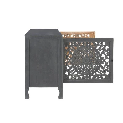 Heady 2 Door Carved Cabinet - Powell Company - Image 5