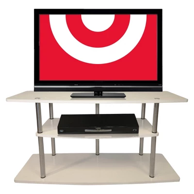 Designs2Go 3 Tier Wide TV Stand For TVs Up To 43" - Breighton Home - Image 2