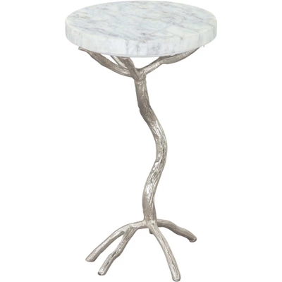 Kanaan Side Table Marble White - ZM Home