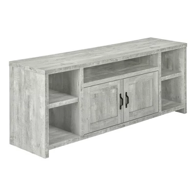Modern Farmhouse Reclaimed Wood Look 2 Door 5 Shelf TV Stand For TVs Up To 60" - EveryRoom - Image 13
