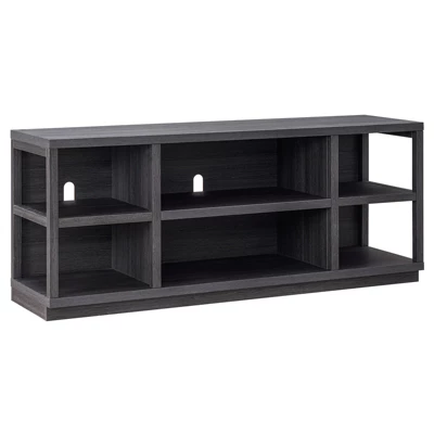 58 In. Charcoal Gray MDF TV Stand - Henn&Hart
